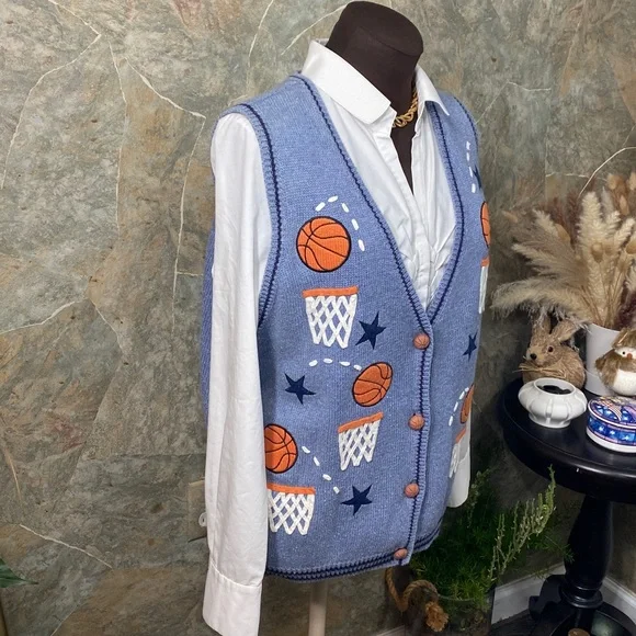 MANDAL BAY vest basketball player spectator cheerleader sport stars hoops - Picture 4 of 11